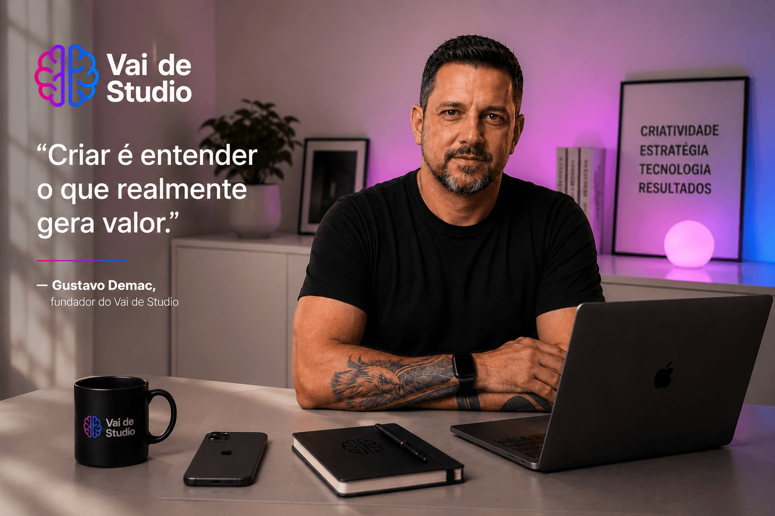 Gustavo Demac, fundador do Vai de Studio